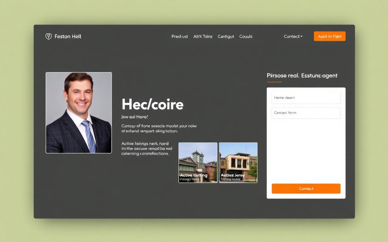 Real Estate Agents website preview
