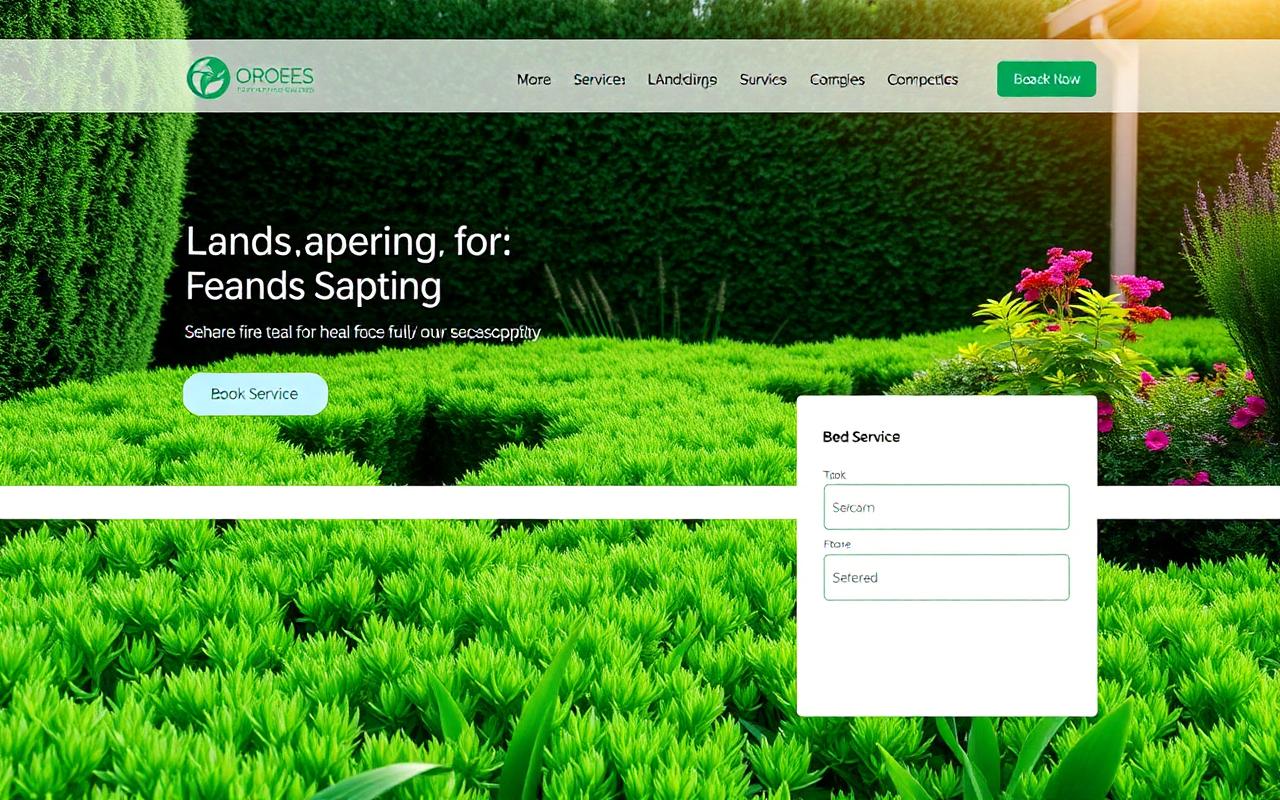 Gardener & Landscaping website preview