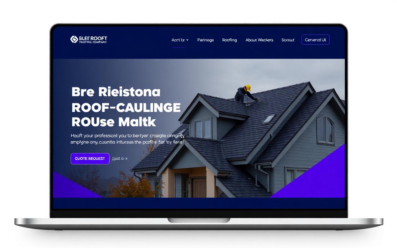 Roofing website preview